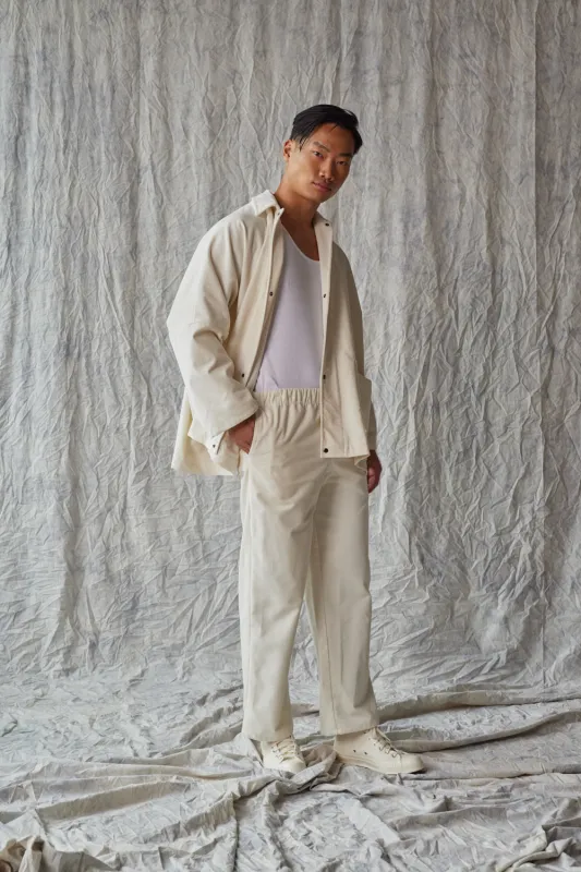 Column Pant - Ivory Velvet sold by Devlyn van Loon
