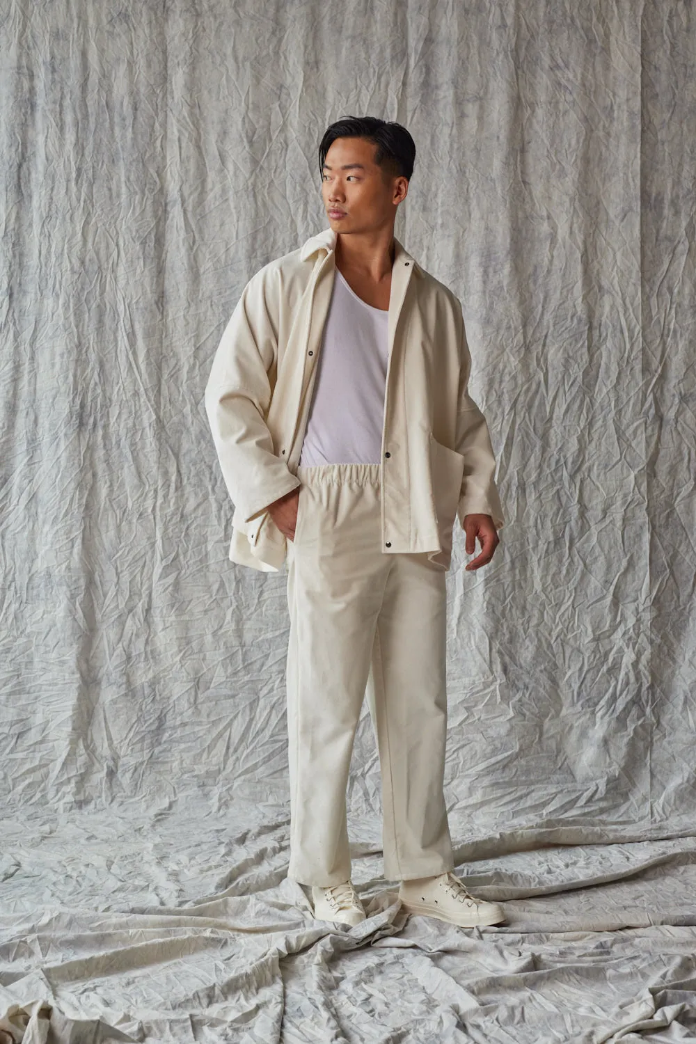 Column Pant - Ivory Velvet sold by Devlyn van Loon product image thumbnail 3