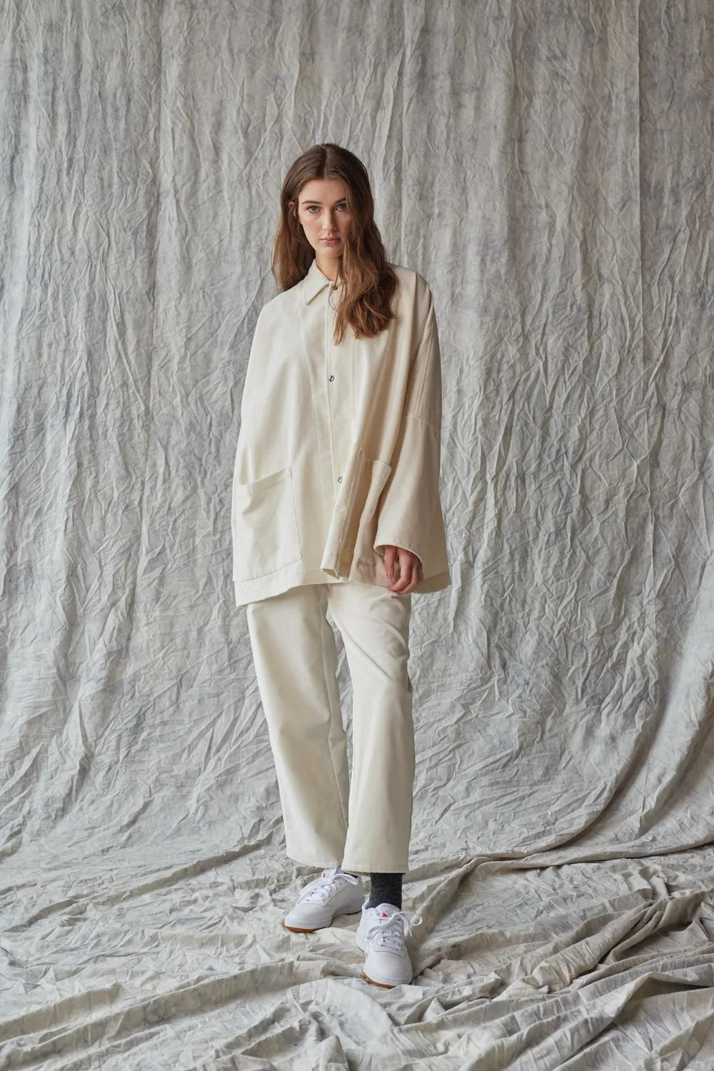 Column Pant - Ivory Velvet sold by Devlyn van Loon product image thumbnail 2