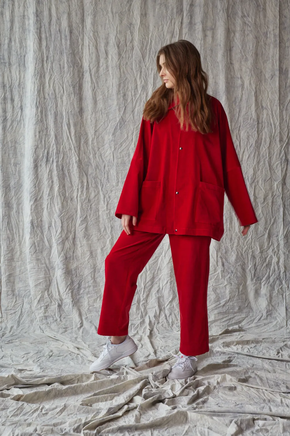 Column Pant - Red Velvet sold by Devlyn van Loon product image thumbnail 4