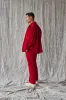 Column Pant - Red Velvet sold by Devlyn van Loon