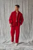 Column Pant - Red Velvet sold by Devlyn van Loon