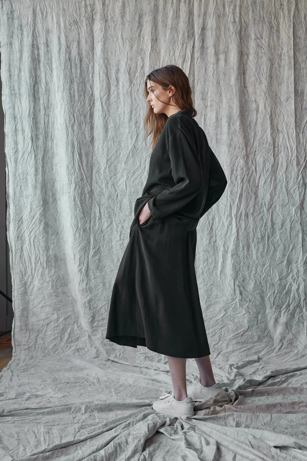 Flared Midi Skirt - Muted Black sold by Devlyn van Loon product image thumbnail 2