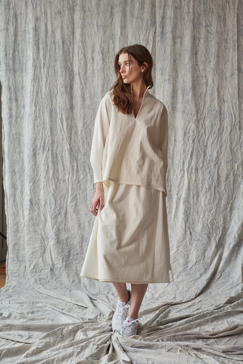 Collared Pullover - Parchment sold by Devlyn van Loon product image thumbnail 5