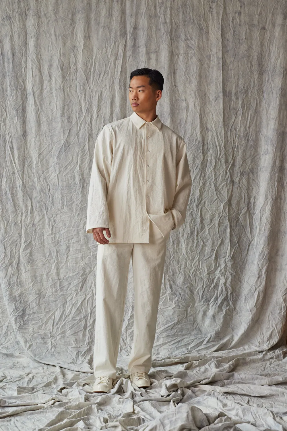 Unisex Snap Shirt - Parchment sold by Devlyn van Loon product image thumbnail 2