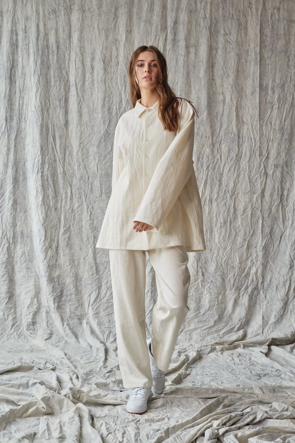 Unisex Snap Shirt - Parchment sold by Devlyn van Loon product image thumbnail 4