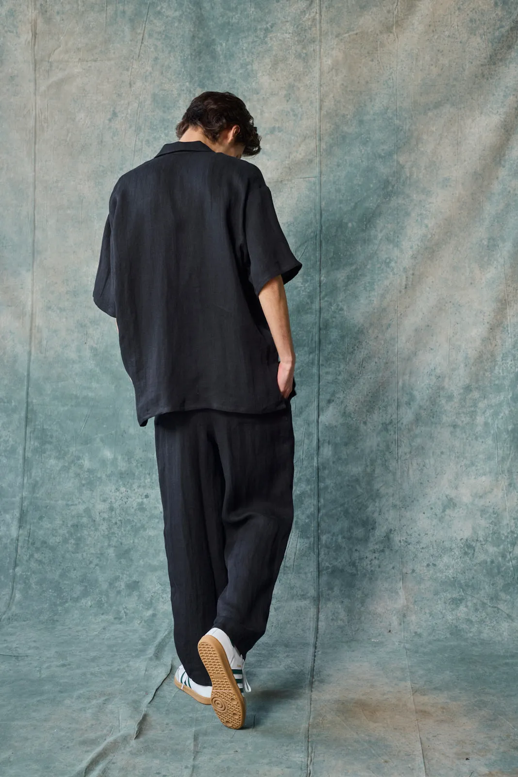 Column Pant - Black Linen sold by Devlyn van Loon product image thumbnail 5