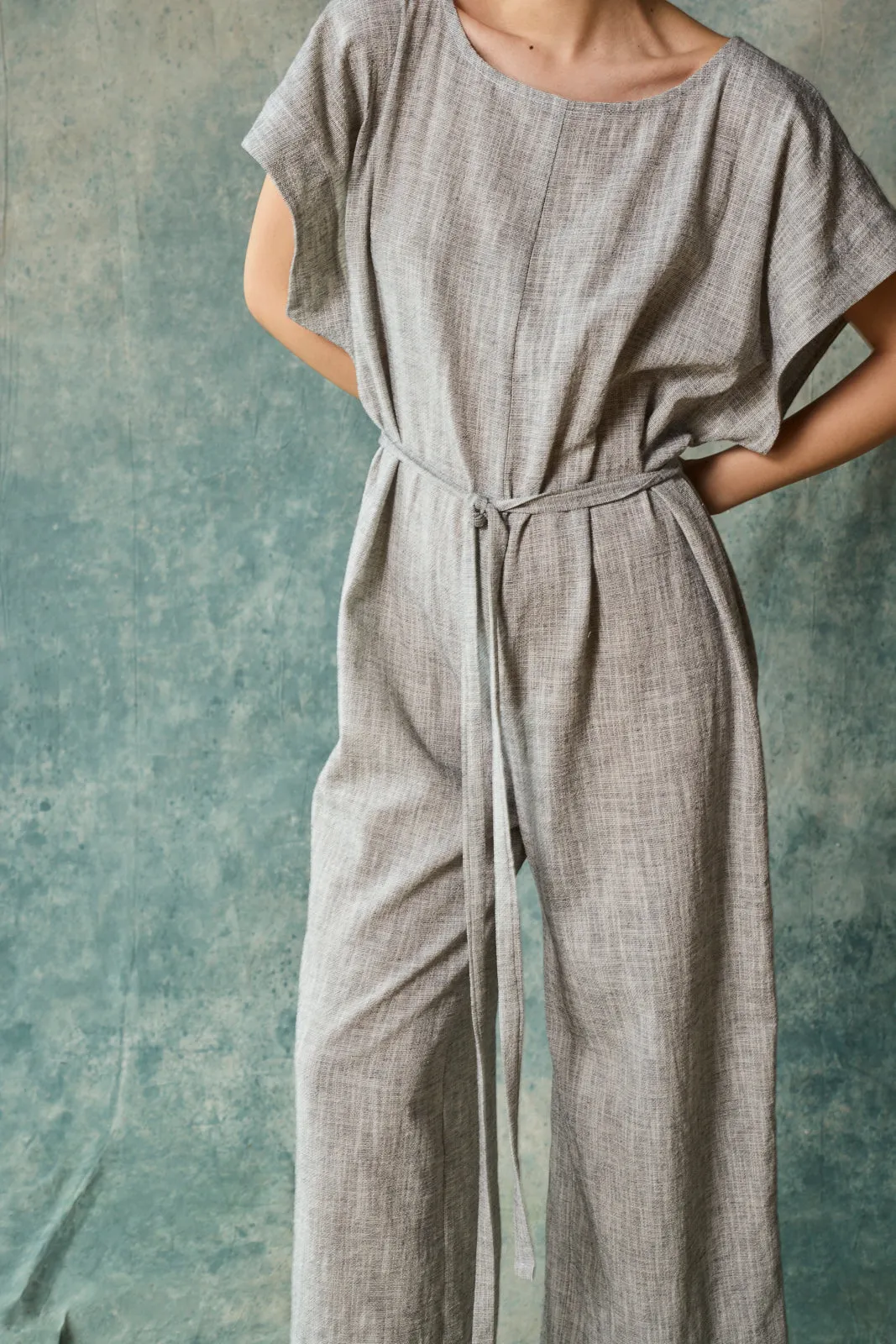 Tie Back Jumpsuit - Oyster sold by Devlyn van Loon product image thumbnail 2