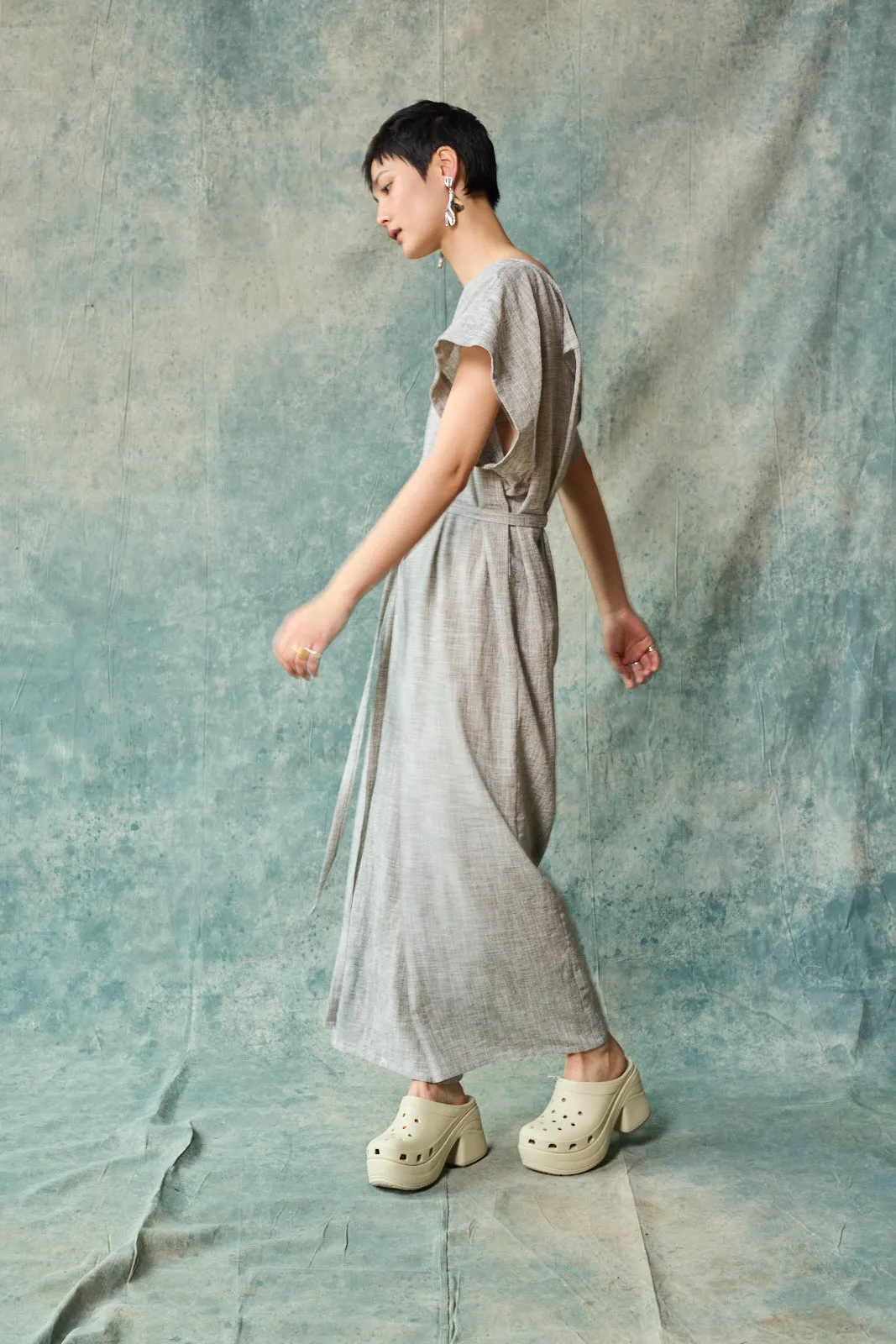 Tie Back Jumpsuit - Oyster sold by Devlyn van Loon product image thumbnail 4