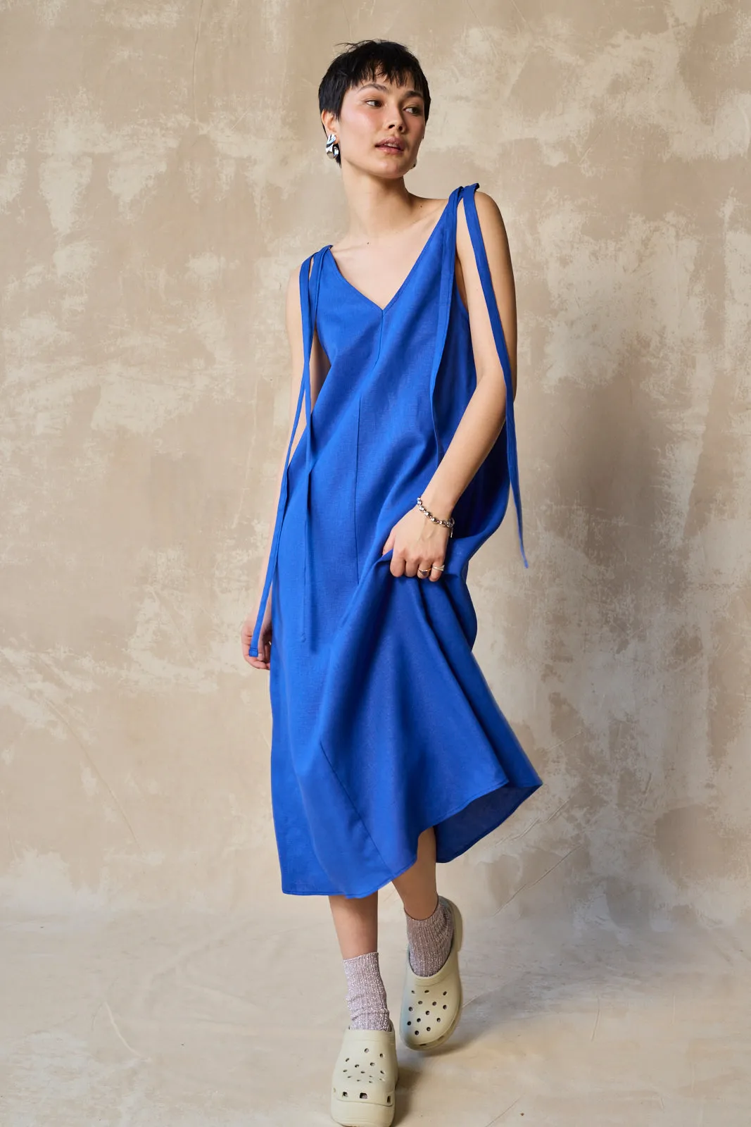 Tie Shoulder Shift - Lapis sold by Devlyn van Loon product image thumbnail 2