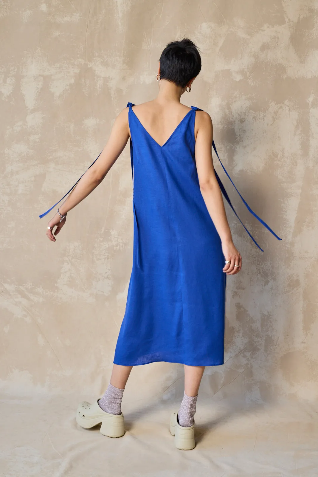Tie Shoulder Shift - Lapis sold by Devlyn van Loon product image thumbnail 5
