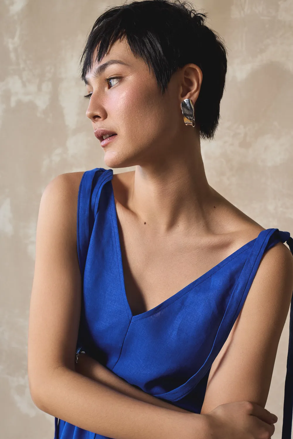 Tie Shoulder Shift - Lapis sold by Devlyn van Loon