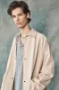 Oversized Shirt Jacket - Milk Tea sold by Devlyn van Loon