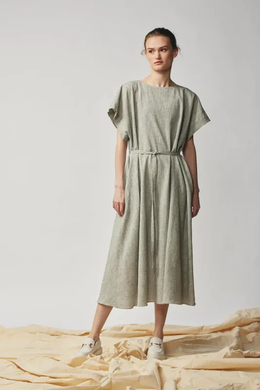 Oversized Tee Dress - Oyster sold by Devlyn van Loon