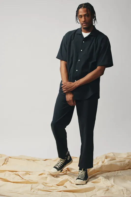 Gender-neutral Camp Collar Shirt - Black sold by Devlyn van Loon