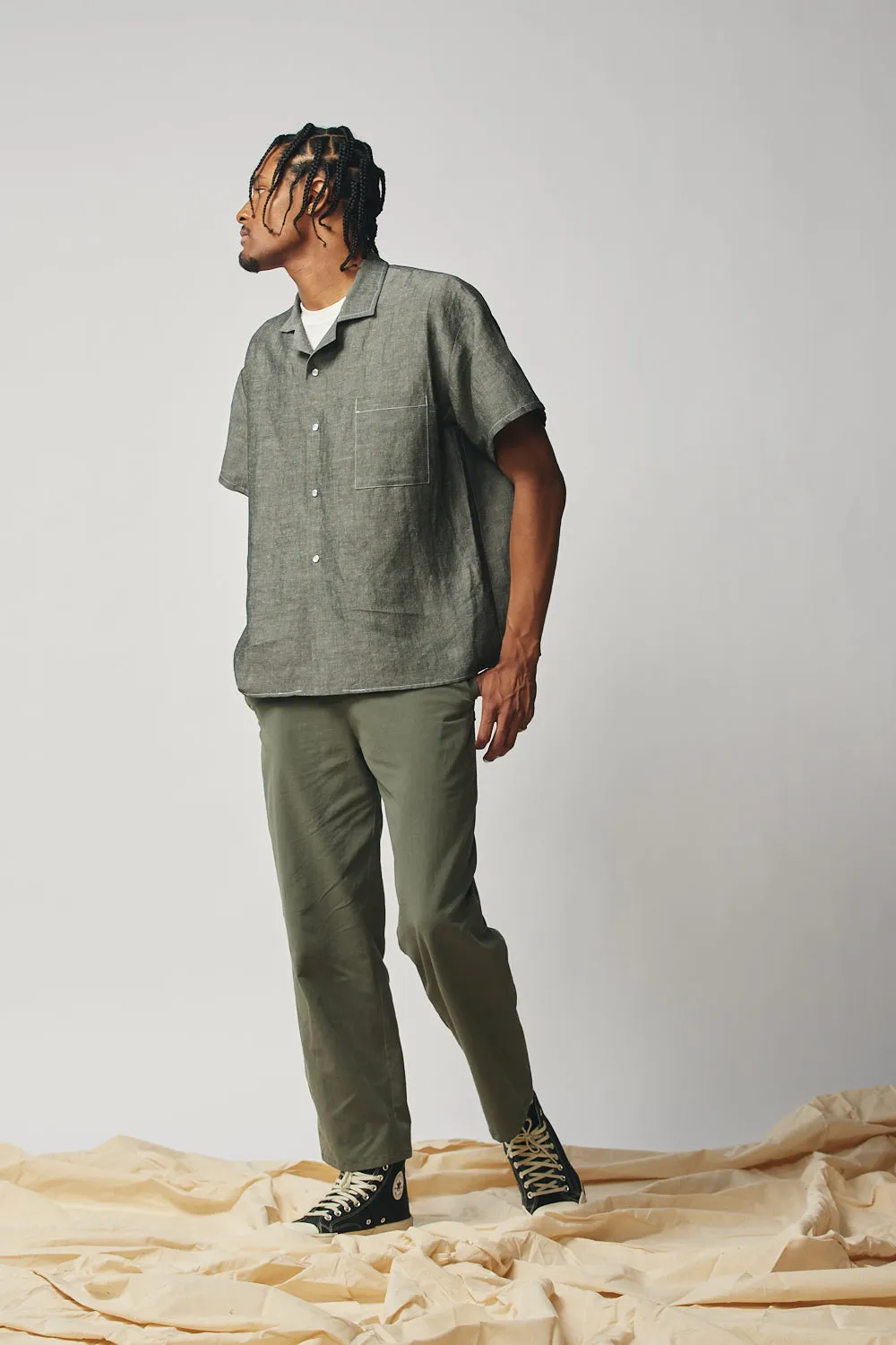 Gender-neutral Camp Collar Shirt - Graphite sold by Devlyn van Loon product image thumbnail 5