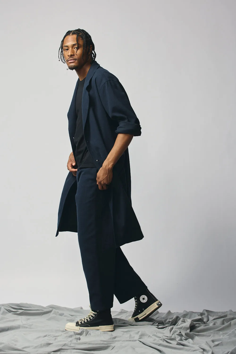 Gender-neutral Overcoat - Indigo sold by Devlyn van Loon product image thumbnail 3