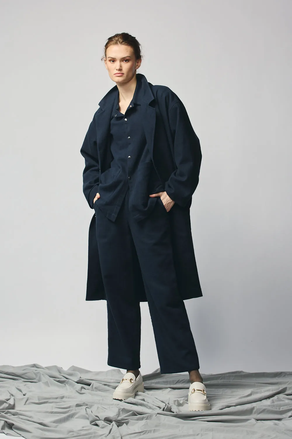 Gender-neutral Overcoat - Indigo sold by Devlyn van Loon product image thumbnail 2