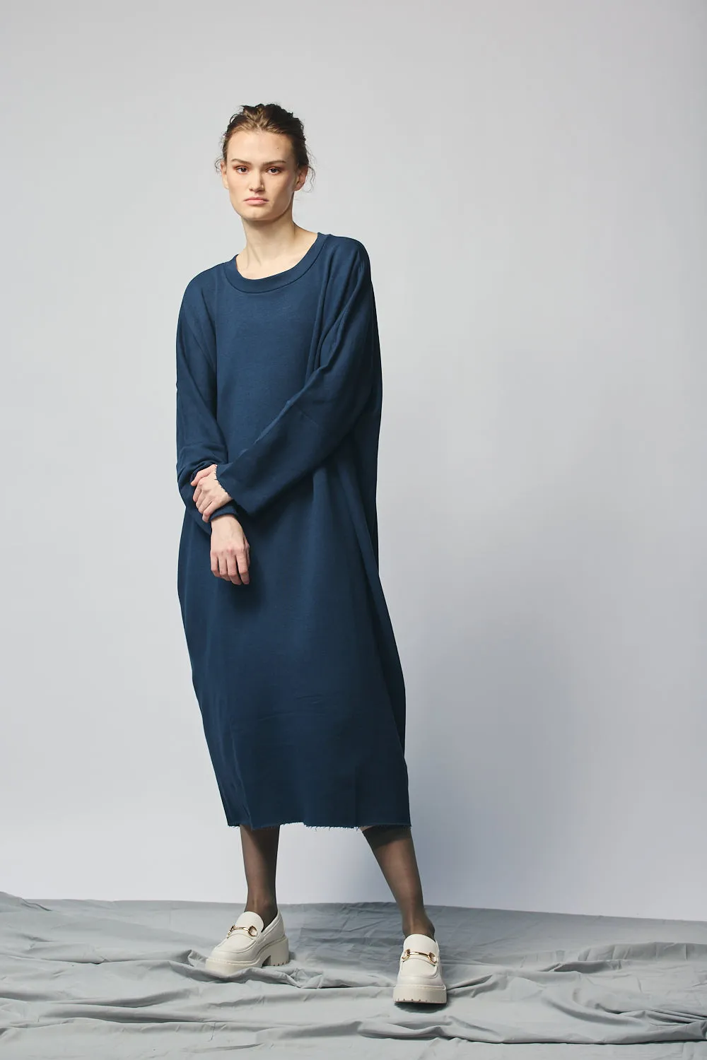 Pullover Sweatshirt Dress - Navy sold by Devlyn van Loon product image thumbnail 3