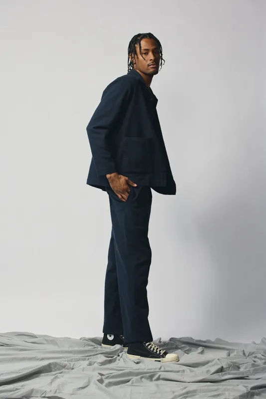 Gender-neutral Column Pant - Indigo sold by Devlyn van Loon
