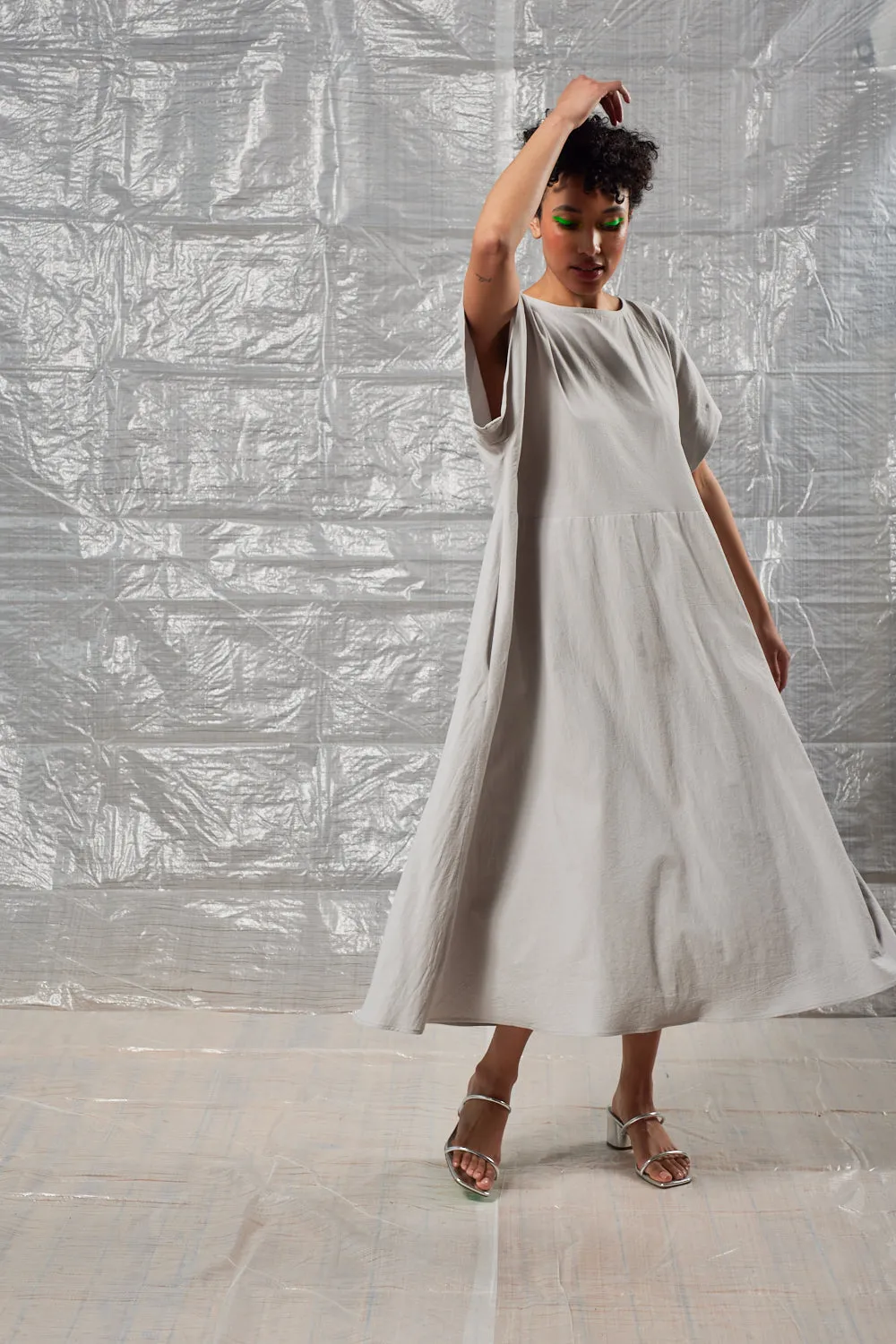 Oversized Tee Dress - Pebble sold by Devlyn van Loon product image thumbnail 3