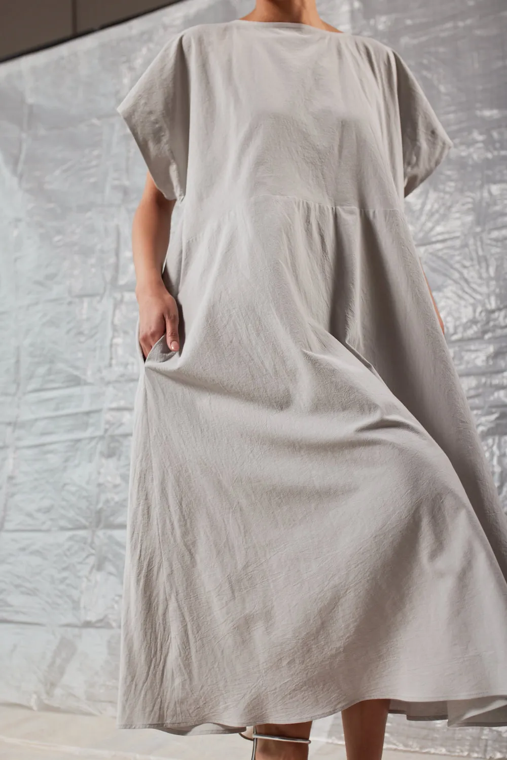Oversized Tee Dress - Pebble sold by Devlyn van Loon