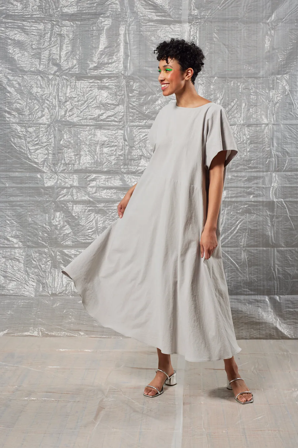 Oversized Tee Dress - Pebble sold by Devlyn van Loon product image thumbnail 4