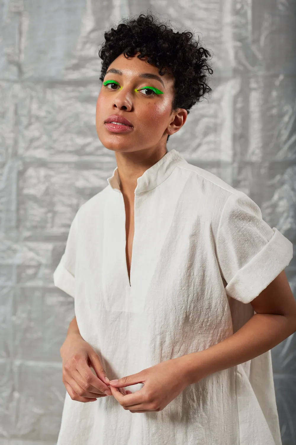 Collared Pullover - Ivory sold by Devlyn van Loon