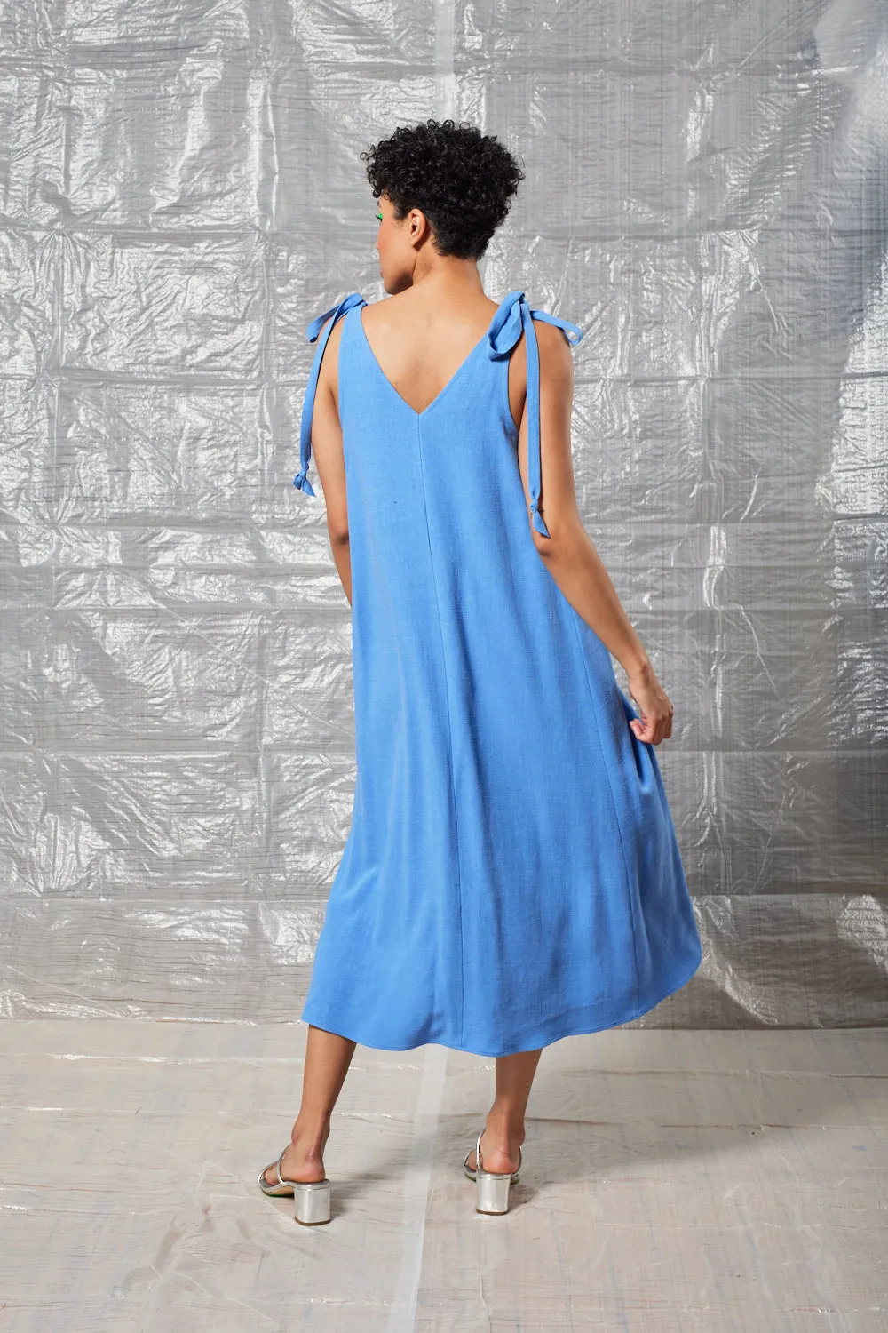 Tie Shoulder Shift - Periwinkle Blue sold by Devlyn van Loon product image thumbnail 4