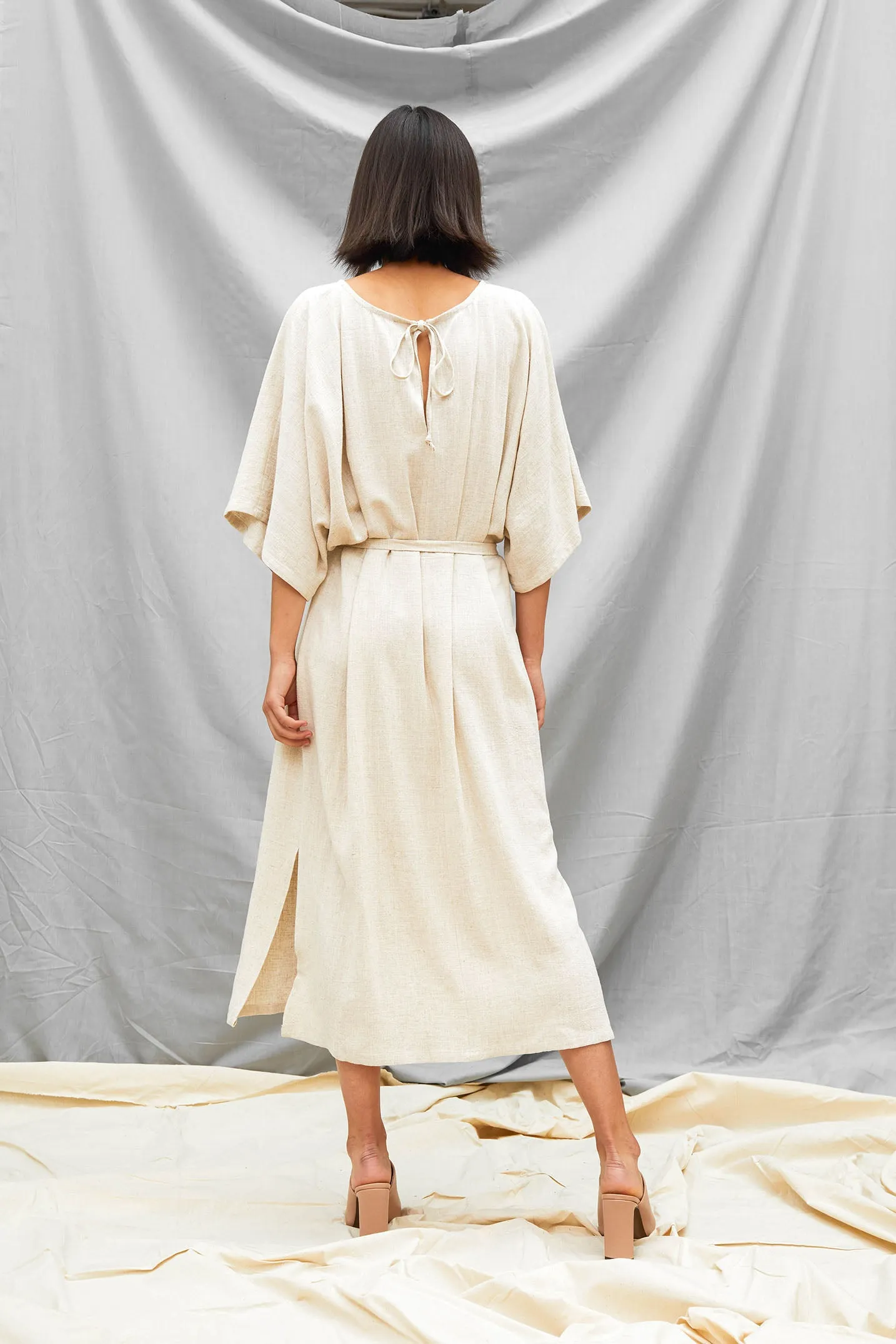Tie Back Dress - Sand sold by Devlyn van Loon product image thumbnail 2
