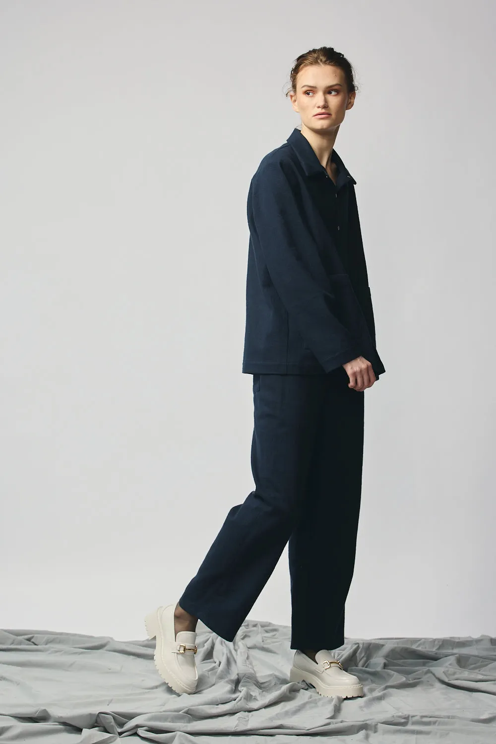 Gender-neutral Chore Jacket - Indigo sold by Devlyn van Loon product image thumbnail 4