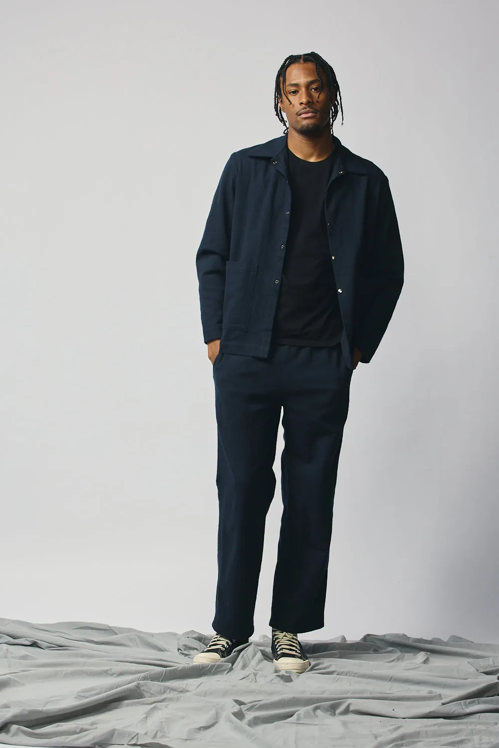 Gender-neutral Chore Jacket - Indigo sold by Devlyn van Loon product image thumbnail 3
