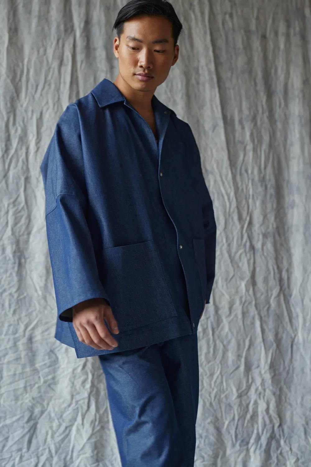 Oversized Shirt Jacket - Organic Denim sold by Devlyn van Loon product image thumbnail 3