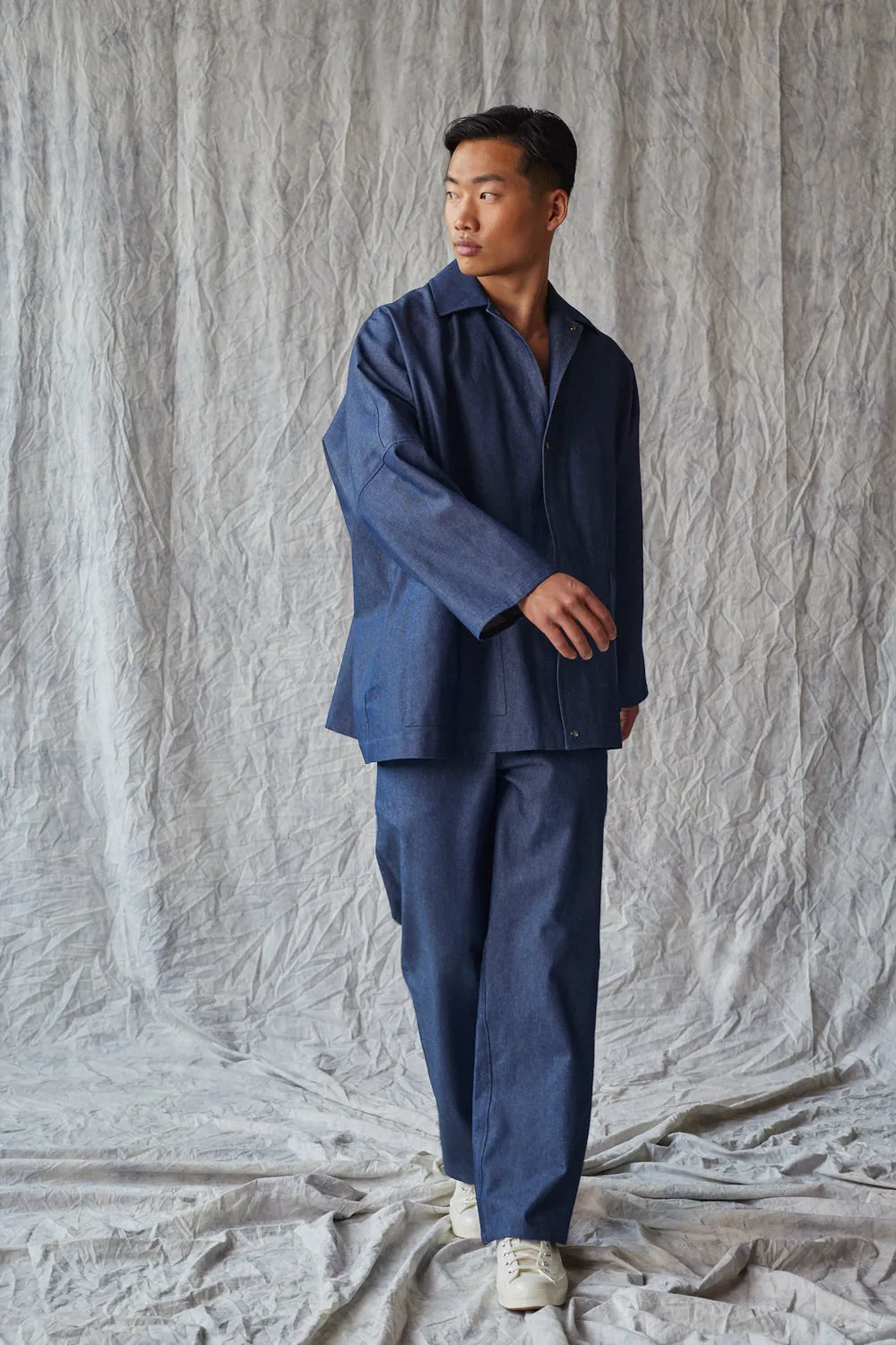 Oversized Shirt Jacket - Organic Denim sold by Devlyn van Loon product image thumbnail 4