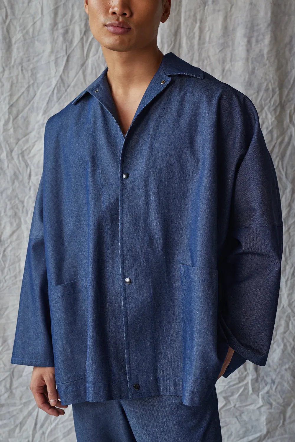 Oversized Shirt Jacket - Organic Denim sold by Devlyn van Loon