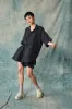 Culotte Short - Black Linen sold by Devlyn van Loon