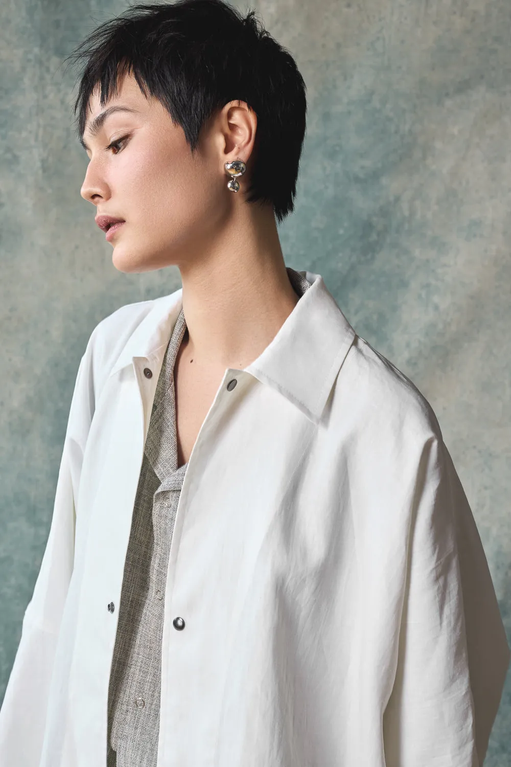 Oversized Shirt Jacket - Paper sold by Devlyn van Loon product image thumbnail 2
