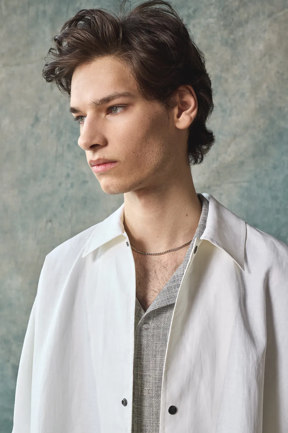 Oversized Shirt Jacket - Paper sold by Devlyn van Loon