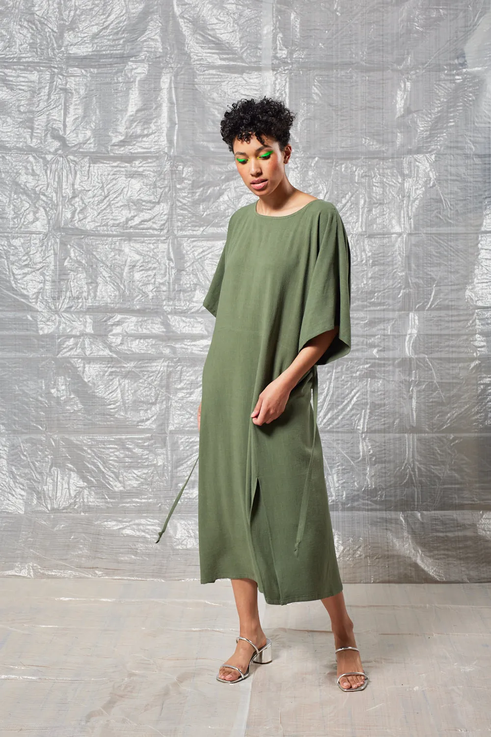 Tie Back Dress - Sage sold by Devlyn van Loon product image thumbnail 2