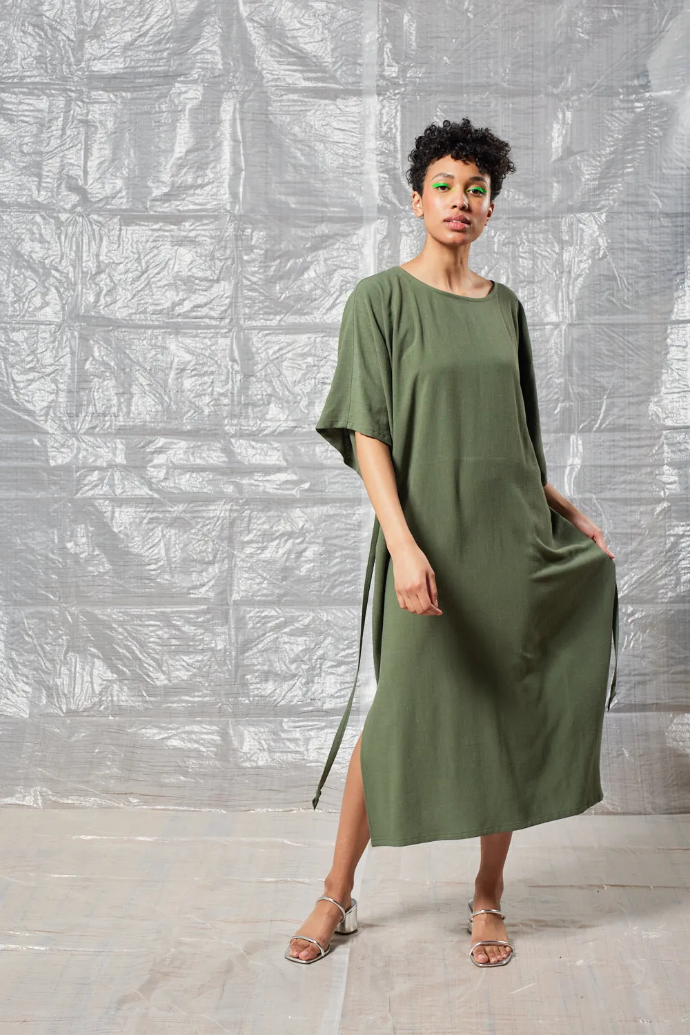 Tie Back Dress - Sage sold by Devlyn van Loon product image thumbnail 3