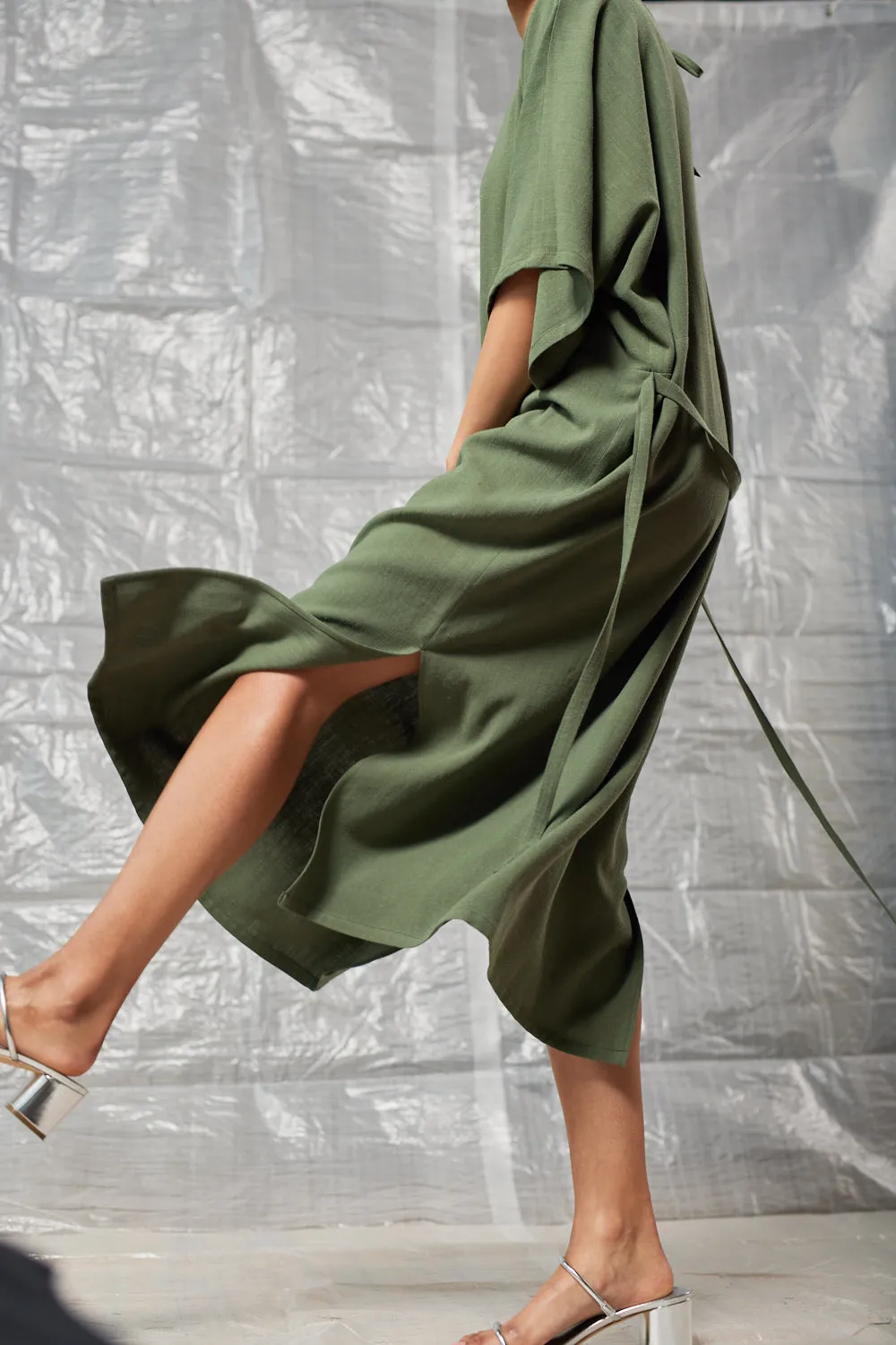 Tie Back Dress - Sage sold by Devlyn van Loon product image thumbnail 5