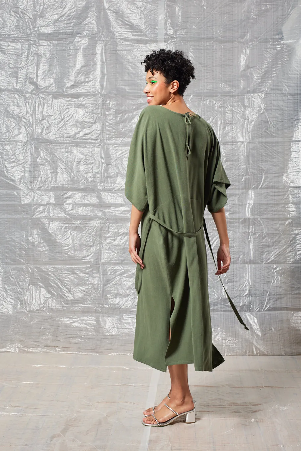 Tie Back Dress - Sage sold by Devlyn van Loon product image thumbnail 4
