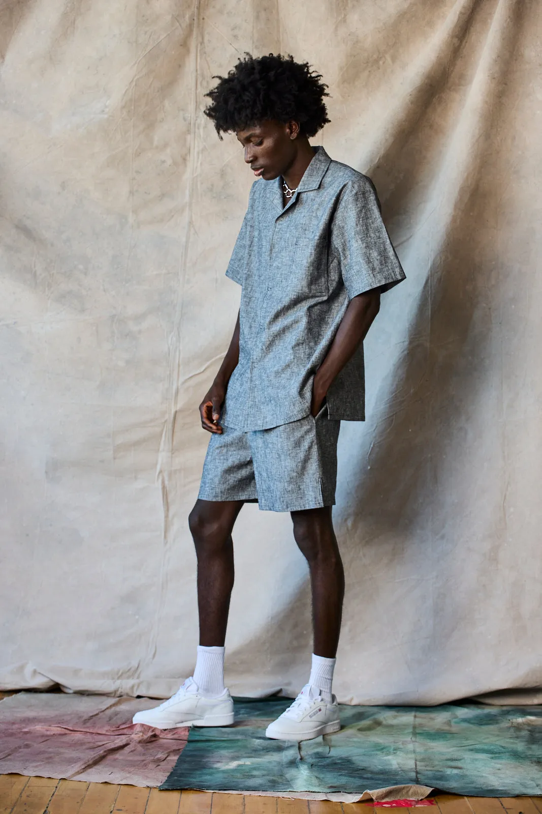 Slim Camp Collar Shirt - Static sold by Devlyn van Loon product image thumbnail 4