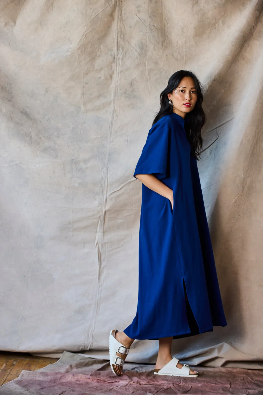 Collared Pullover Dress - Marine sold by Devlyn van Loon