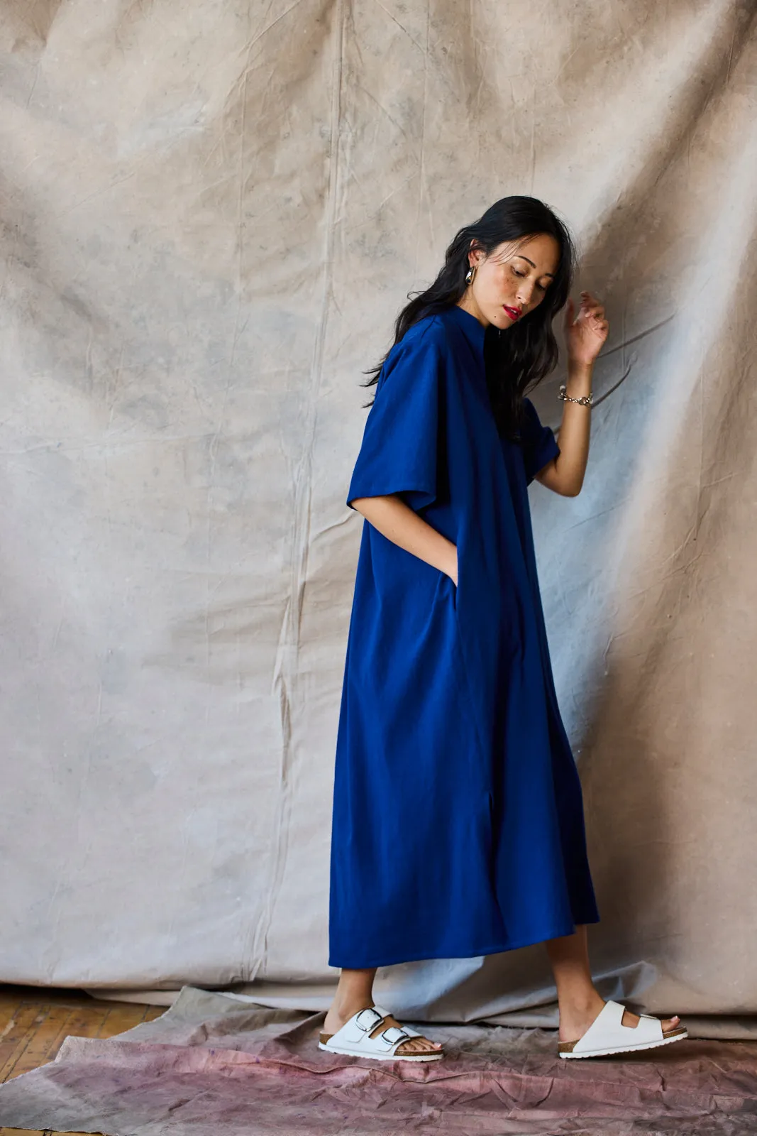 Collared Pullover Dress - Marine sold by Devlyn van Loon product image thumbnail 4