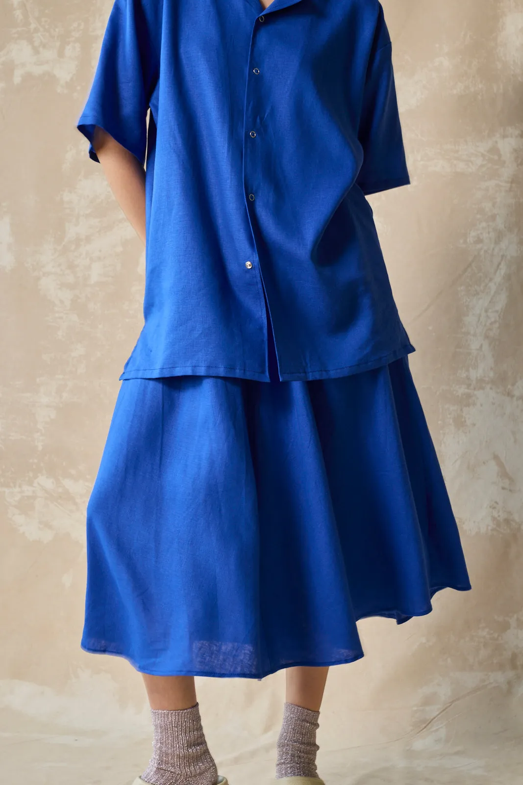 Flared Midi Skirt - Lapis sold by Devlyn van Loon product image thumbnail 5