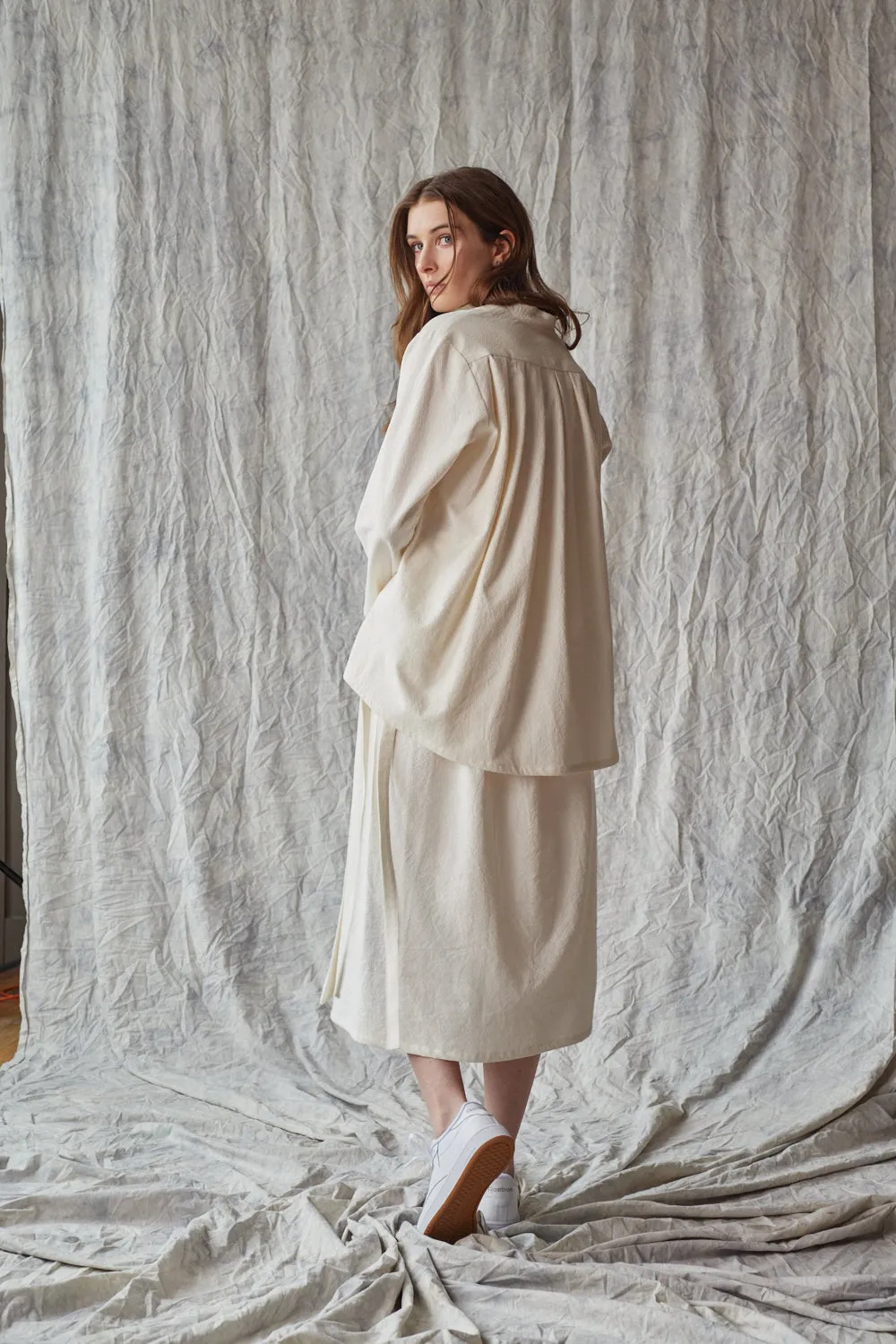 Long Sleeve Collared Pullover - Parchment sold by Devlyn van Loon product image thumbnail 3