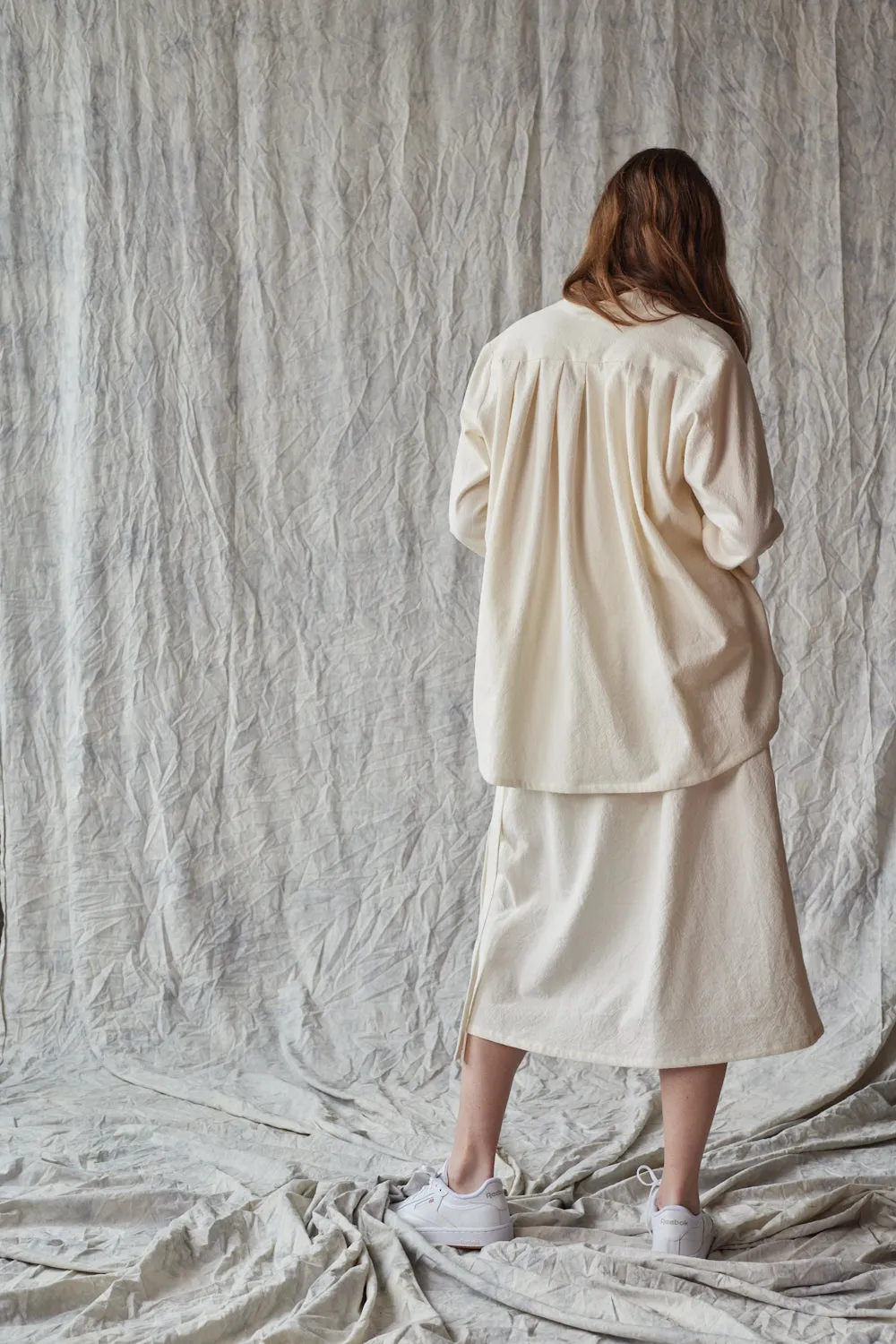 Long Sleeve Collared Pullover - Parchment sold by Devlyn van Loon product image thumbnail 4