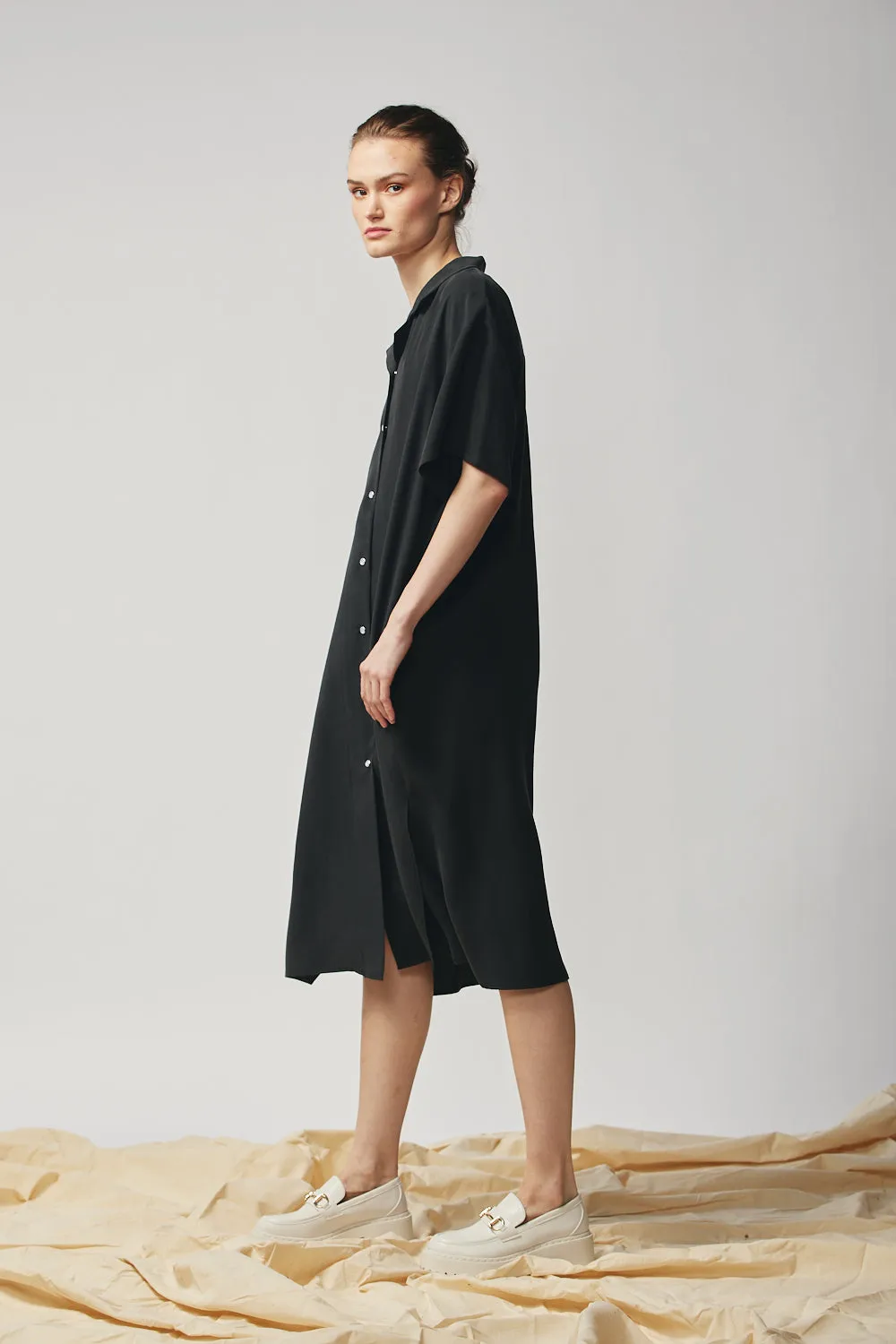 Shirtdress - Sandwashed Black sold by Devlyn van Loon product image thumbnail 4