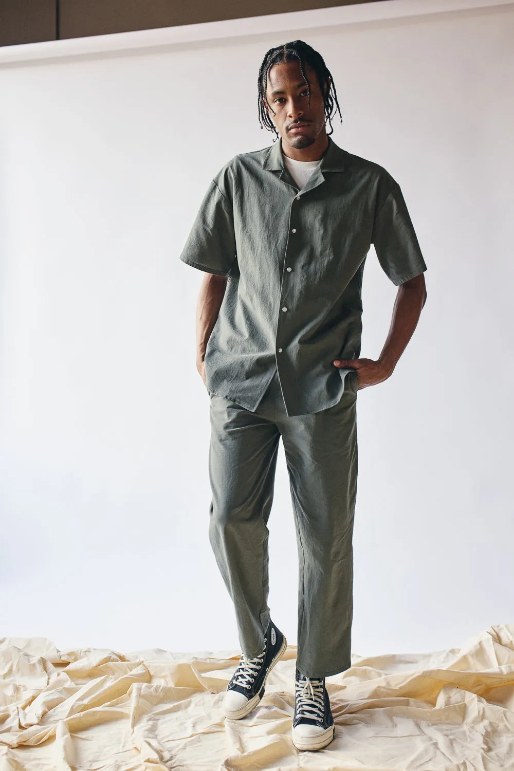 Gender-neutral Column Pant - Sage sold by Devlyn van Loon